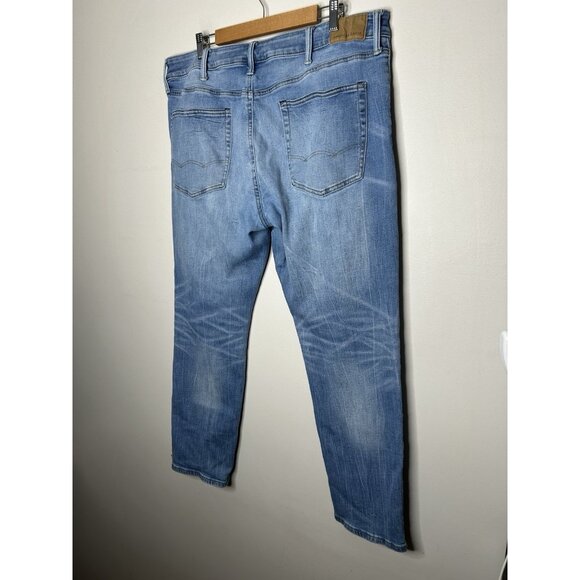 American Eagle Men’s Airflex + Athletic Straight Denim Jeans Stretch Size 38x30 - Picture 8 of 11
